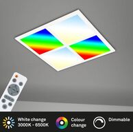 5 stk. briloner led rgb slim panel m. remote ø 44,5 cm(ubrugt)