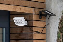 5 stk. briloner led-udendørslampe med solcelle hvid(ubrugt)