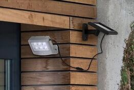 5 stk. briloner led-udendørslampe med solcelle krom(ubrugt)