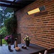 Heat1 Eco pro-line terrassevarmer, infrarød, bluetooth, 2000W, sort 