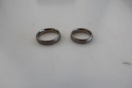 2 stk. ringe i titanium