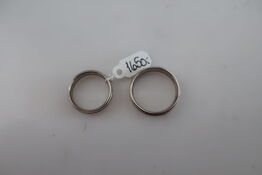 2 stk. ringe i titanium