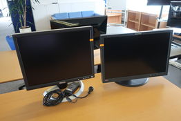 2 stk. monitors DELL samt LENOVO