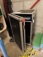 Mixerpult BEHRINGER XENUX QX2442USB samt flightcase