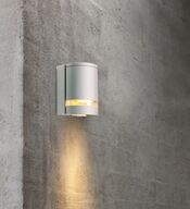 2 stk. nordlux focus single udendørs væglampe aluminium(ubrugt)