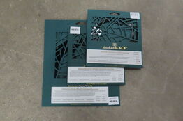 3 stk. klinger ABSOLUTE BLACK