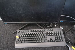2 stk. skærme SAMSUNG samt tastatur og mus