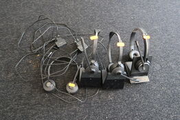 4 stk. headset SENNHEISER og JABRA
