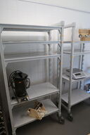2 stk. Mobil reol B1380 x D600 x H1790 mm Cambro Premium Shelving (uden indhold)