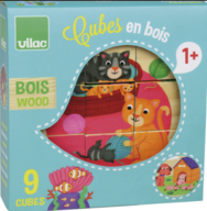 2 pk. Vilac - Klodspuslespil 9 brk af Melusine