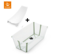 Stokke Flexi Bath inkl. indsats - Transparent Green