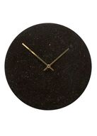 Hübsch clock, marble, black/gold