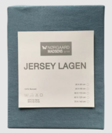 8 stk. Nørgaard Madsen jersey lagen 60x120 cm - Blue Mirage