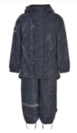 2 sæt Mikk Line Glitter Rain Set Rec Susp Blue Nights - Str. 98