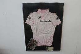 Signeret førertrøje Giro d'Italia 1985 "Bernard Hinault"