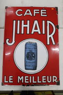 Emaljeskilt "Café Jihair"