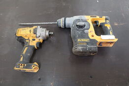 Slagnøgle og borehammer DEWALT DCF894, DCH273