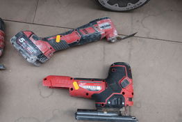 Akku multicutter MILWAUKEE M18 EM, akku stiksav MILWAUKEE M18 FBJS med batteri