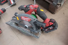 Akku rundsav MILWAUKEE M18 CCS55 med batteri