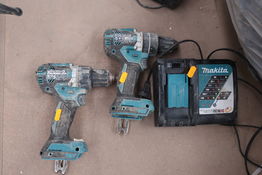 2 stk. akku bore/skruemaskiner MAKITA DDF484, DHP484 med lader