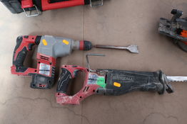 Akku mejselhammer MILWAUKEE HD18 HX, akku bajonetsav MILWAUKEE M18 CSX