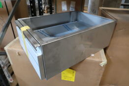 10 stk. Rustfri skuffe L 400 x D 560 x H 210 mm L1-6170