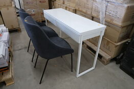 Desk and two chairs