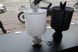 2 stk. bordlampe LUMEGA HOME Rabbit Black and white