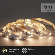 6 stk. briloner led strip 5 meter varm hvid(ubrugt)