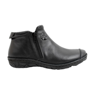 Støvle i skin Sort Relaxshoe 26702 - Str. 38