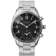 Armbåndsur, Kronaby Apex 43 Mm Hybrid Smartwatch Black, Steel Strap