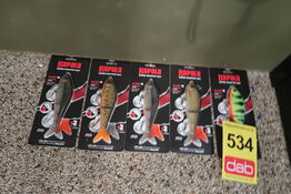 5 pk. Rapala Super Shadow Rap Glide 16 