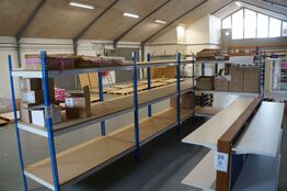 4 fags lagerreol uden indhold 