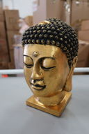 4 stk. Buddha-hoveder i guld