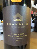 1 fl. rødvin, BRANDLIN MOUNT VEEDER 2013 - 1,5L Magnum