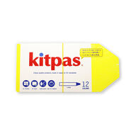 2 pk. Kitpas - Farveblyanter, stor - mønstret - Size (12 psc)