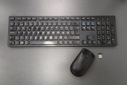 Dell tråløs Keyboard & mus - KM636 (black)