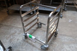 Kurvevogn til 4 opvaskekurve 500x500 mm r/s