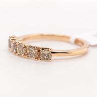 Diamantring med 1.20 ct Fancy Light Brownish Yellow diamant i Pink Guld - Vejl. pris: 12.995,-