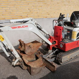 Minigraver, plænetraktor & pallestablere