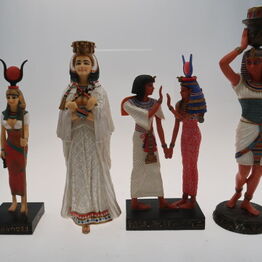 Egyptiske replika figurer