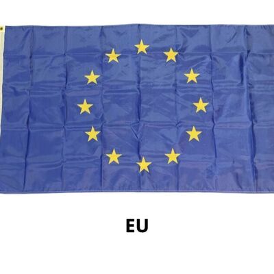 EU flag samt EU landes flag