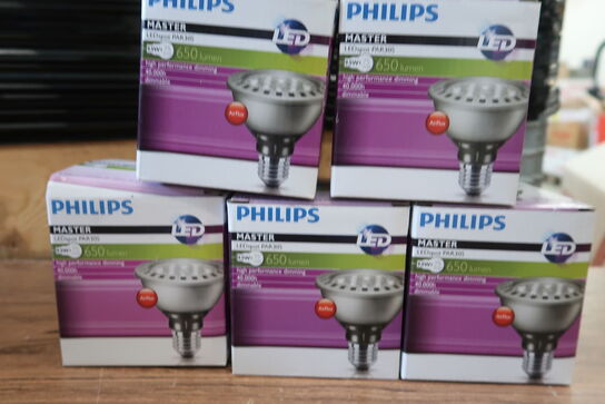 5 stk. LED spots PHILIPS *MOMSFRI*