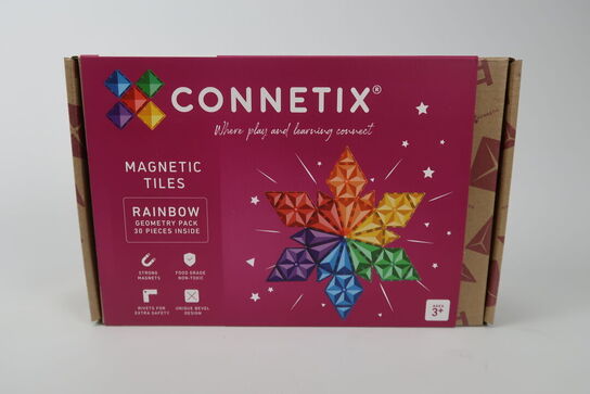 Regnbue geometry pack, 30 dele - Connetix