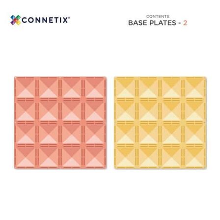 Pastel Baseplates, Citrus, 2 stk - Connetix