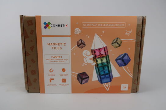 Pastel Magneter Udvidelsespakke, 40 dele - Connetix