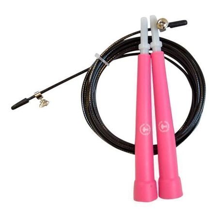 5 stk. Pink - Speedrope PRO m/wire -  Korte håndtag (14 cm)