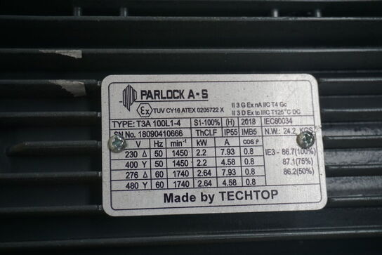 2 stk. El-motor PARLOCK A-S T3A 100L1-4