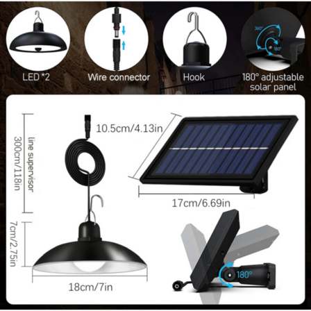 2 stk. Solar DuoLight