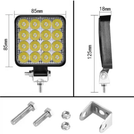 5 stk. LED Arbejdsbelysning 1200 Lumen IP67